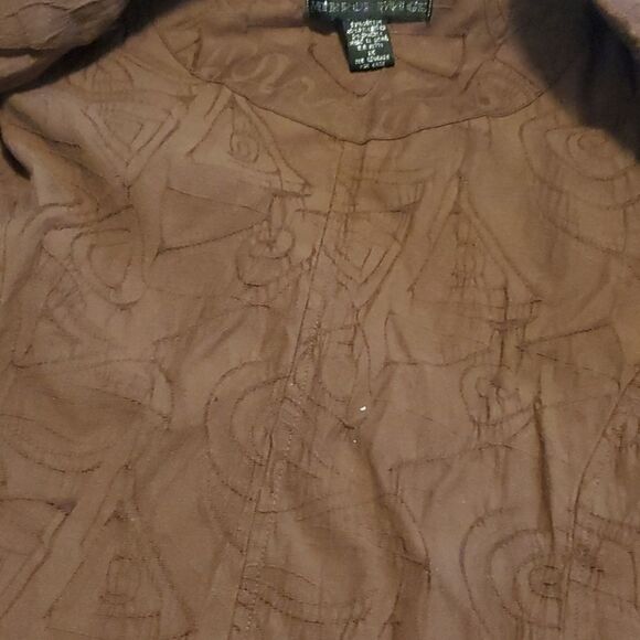 Mirror image brown long sleeve button down… - Picture 8 of 11